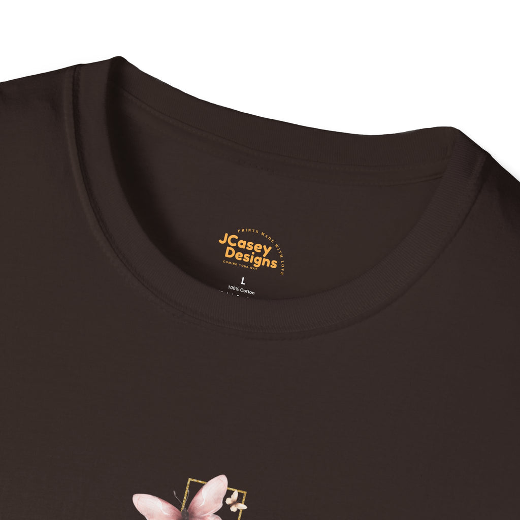 Floral Cross Scripture T-Shirt — Isaiah 54:17 Christian Faith Tee