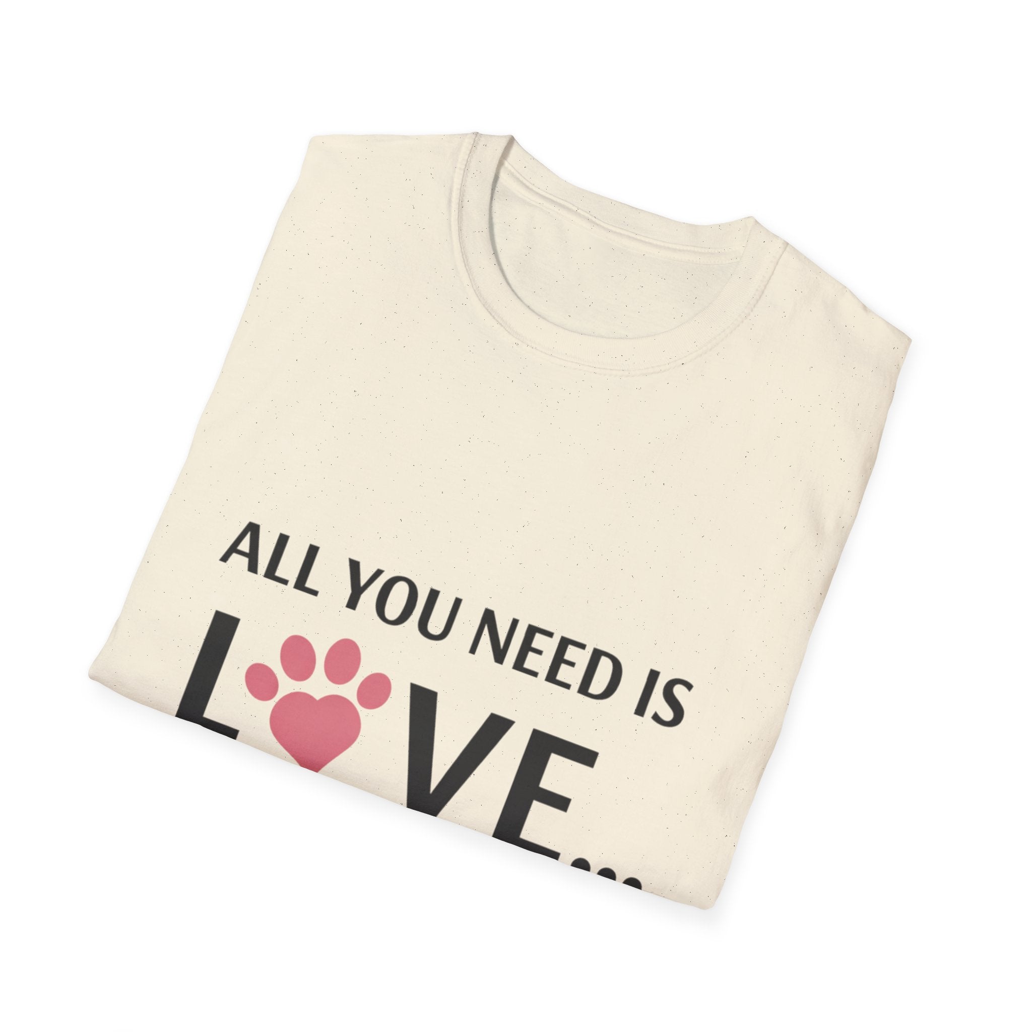 Pit Bull Love T-Shirt — "All You Need Is Love... and a Pit Bull" Dog Lover Tee
