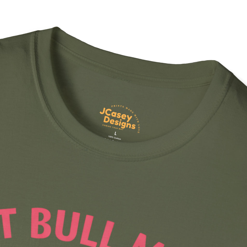 Pit Bull Mom T-Shirt — “Full Heart, Strong Love” Paw & Heart Tee