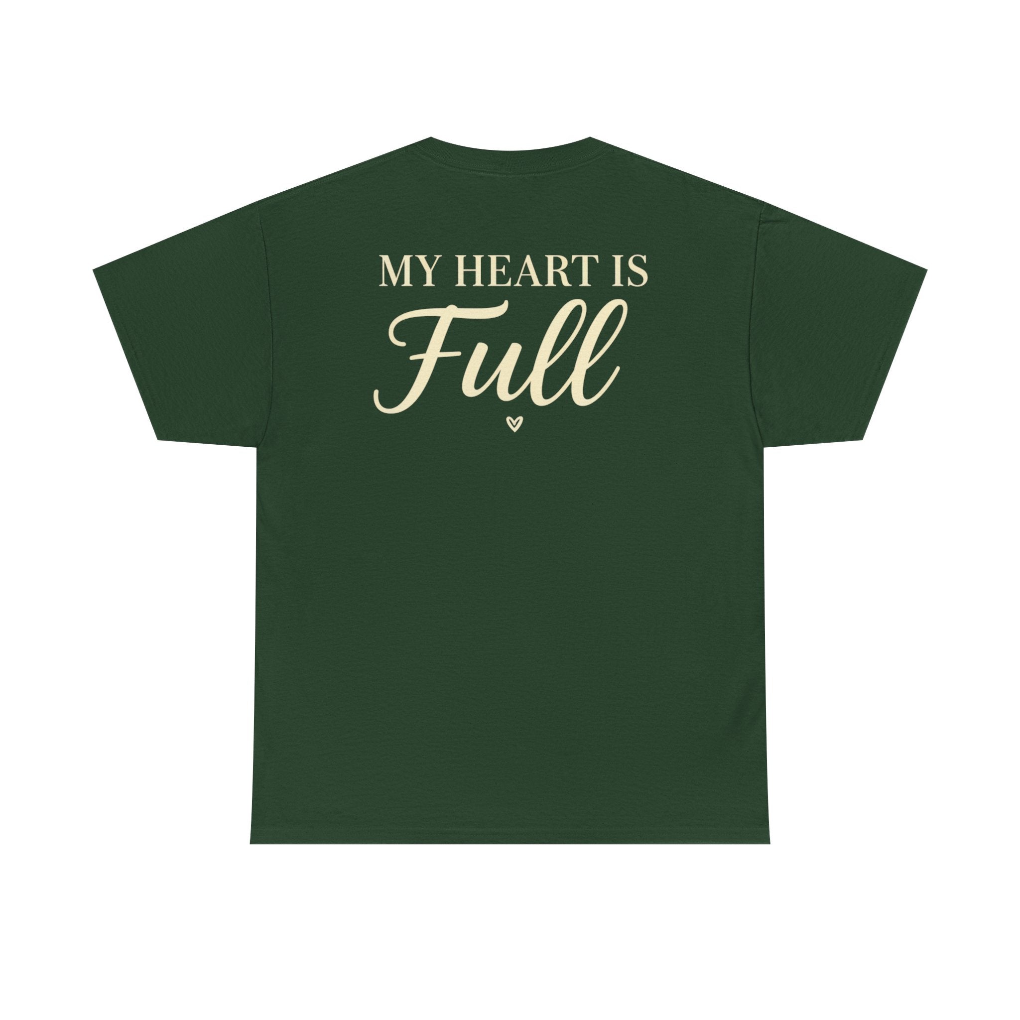 Mom The Real Queen T-Shirt – Gold Crown Mother’s Day Tee (“My Heart Is Full” on Back)