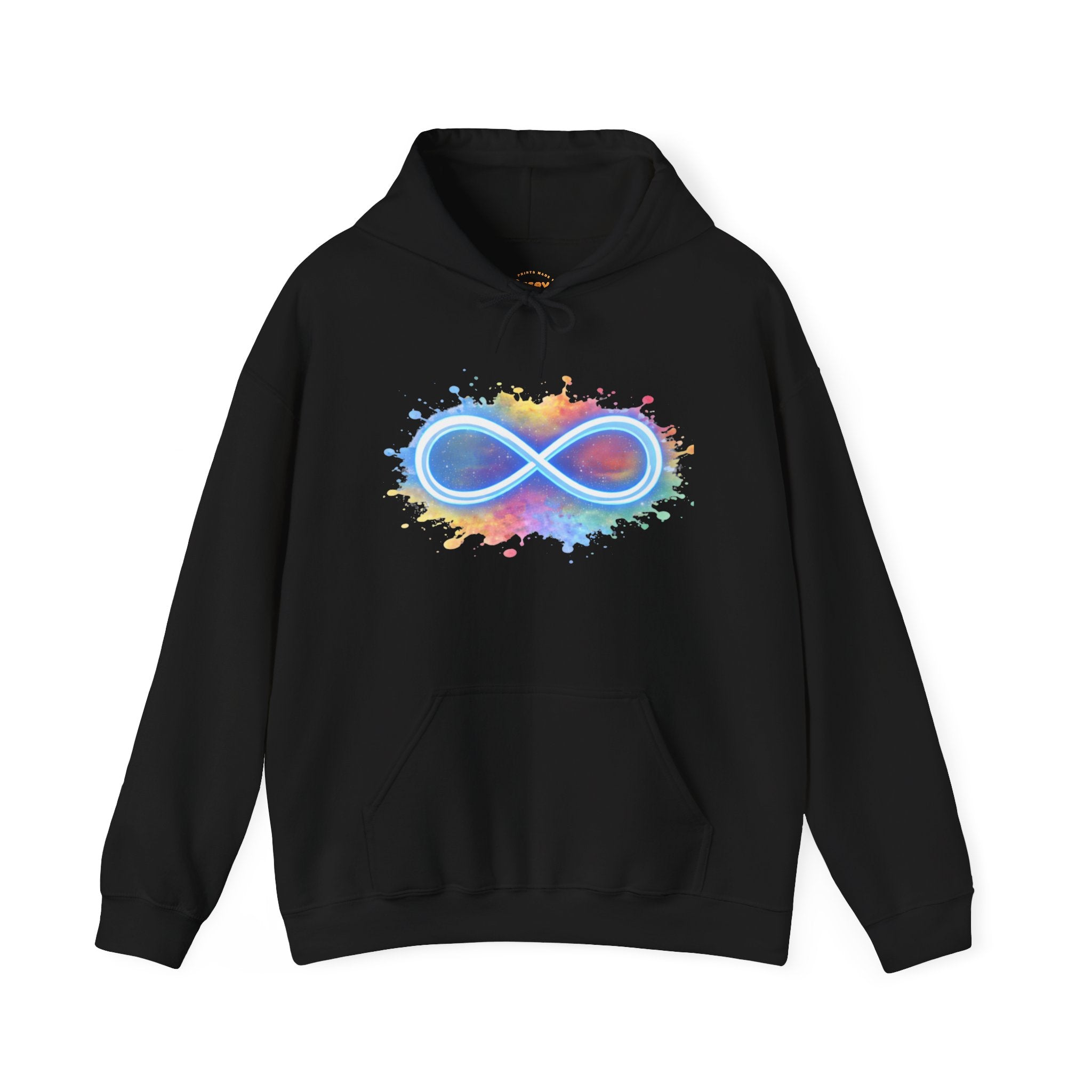 Infinity Paint Splash Hoodie — "Creativity Has No Limits" Artistic Pullover