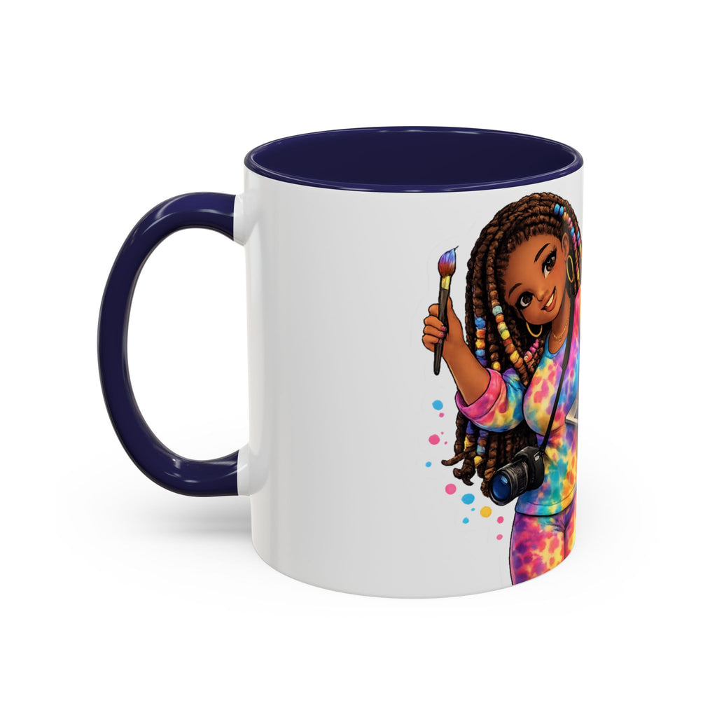 The Muse Creative Accent Mug – Gold Text Design (11oz)