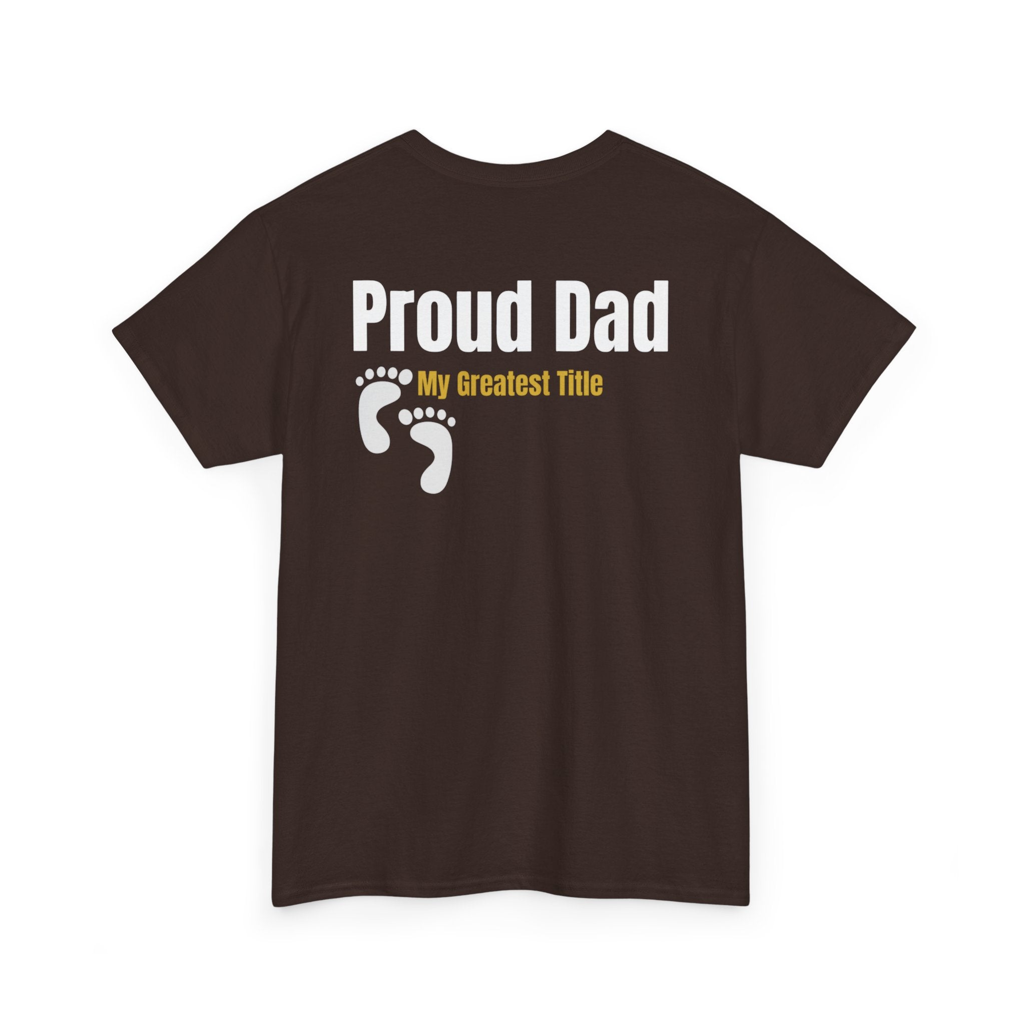 Proud Dad T‑Shirt — 'My Greatest Title' Retro Fishing Badge Tee