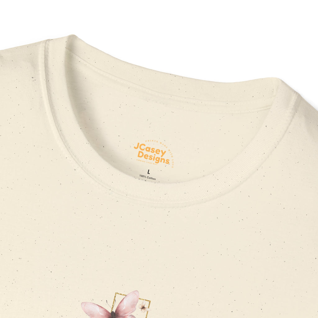 Floral Cross Scripture T-Shirt — Isaiah 54:17 Christian Faith Tee