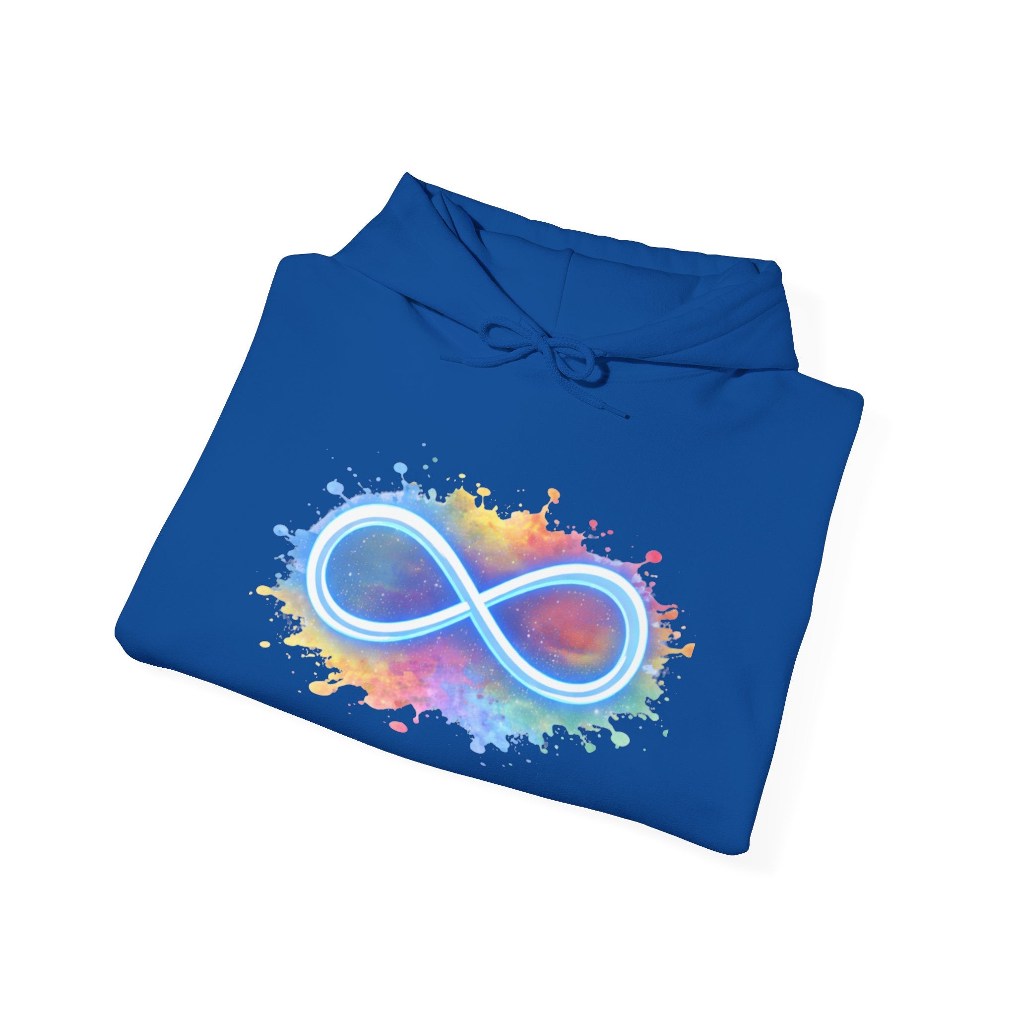 Infinity Paint Splash Hoodie — "Creativity Has No Limits" Artistic Pullover