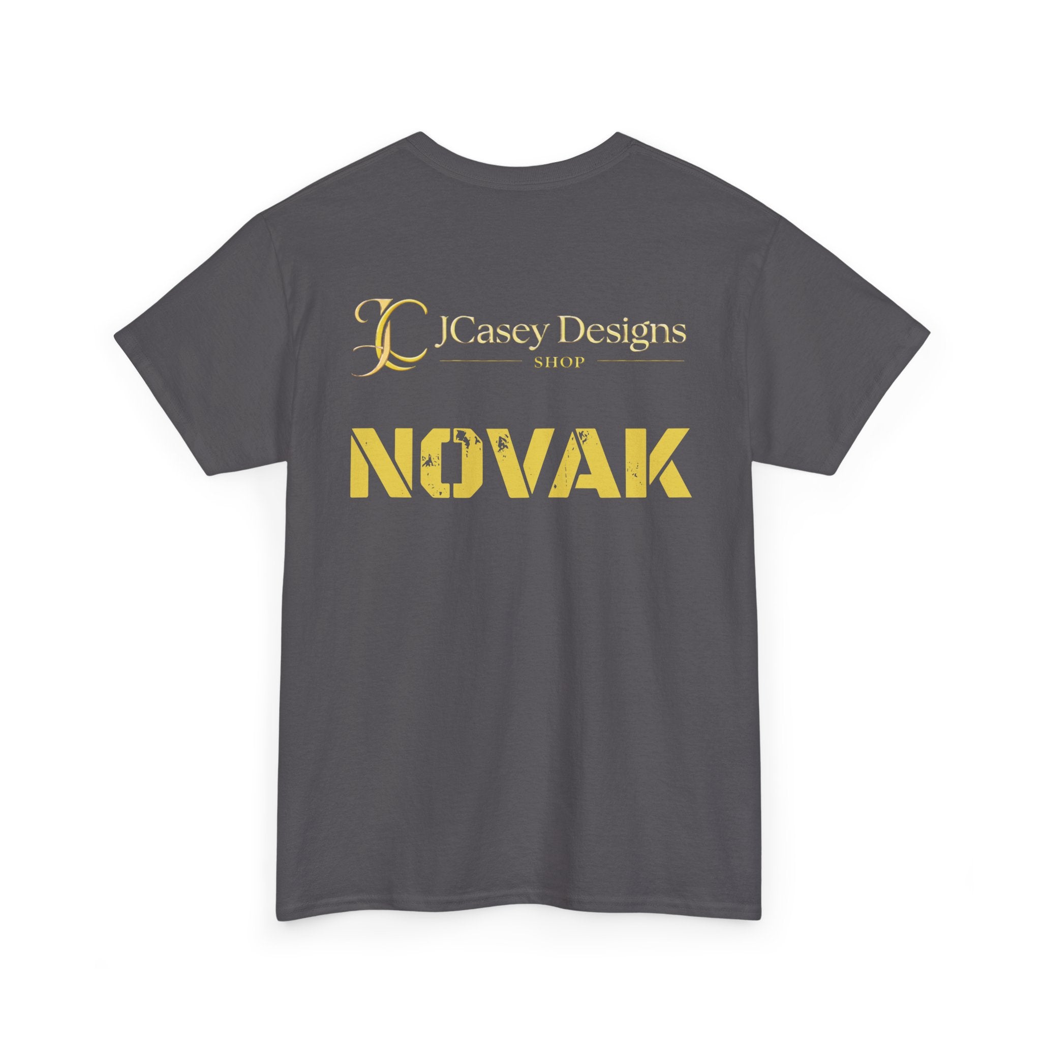 Novak Graphic Tee — Futuristic Soldier Portrait T-Shirt