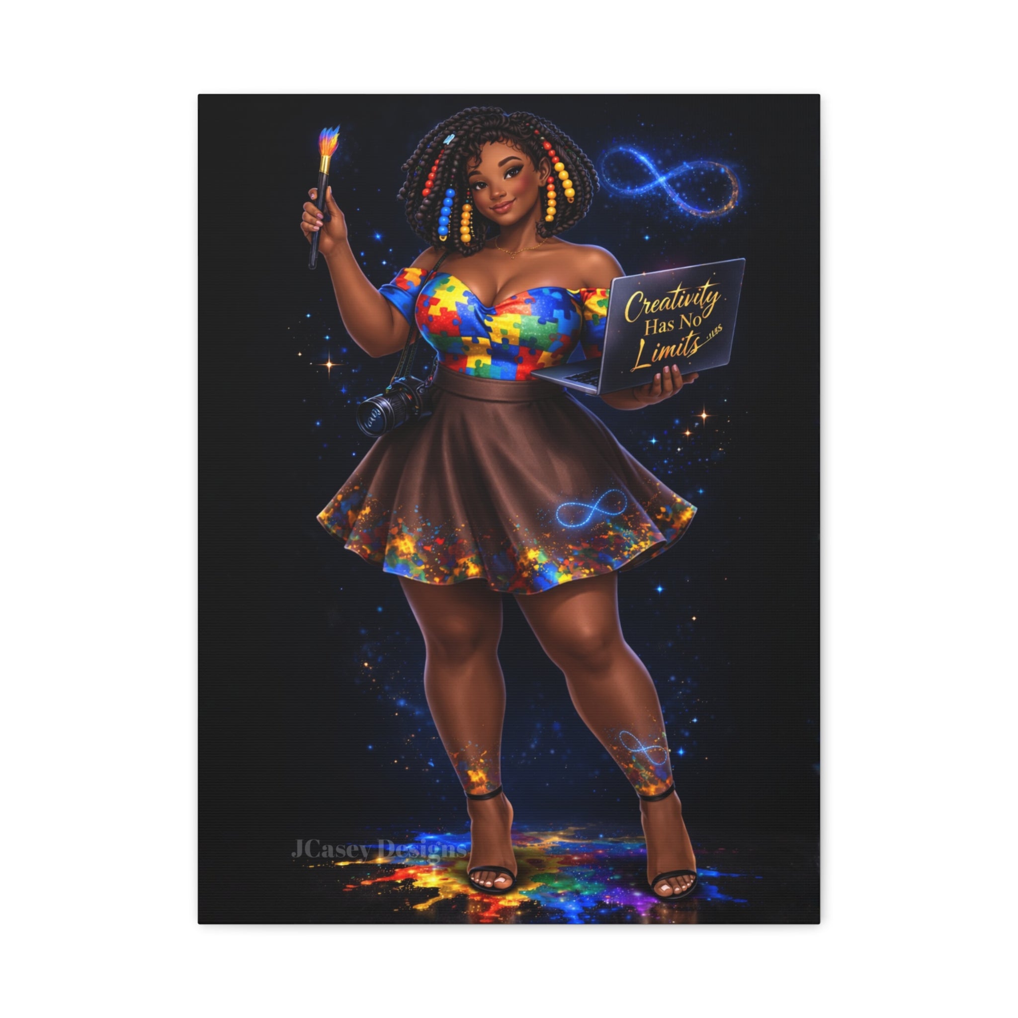 Infinite Creativity™ | BBW Baddie Muse Art Canvas