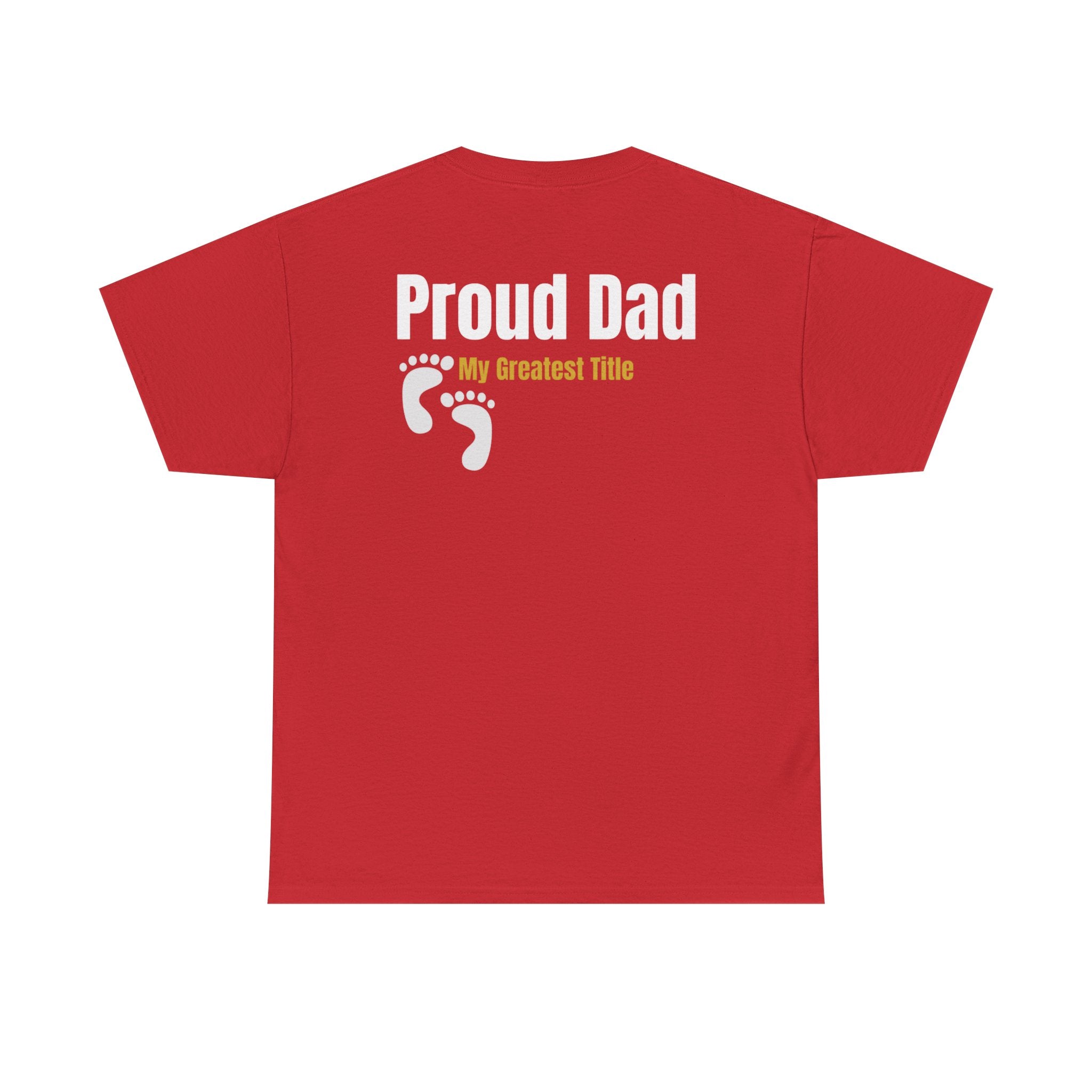 Proud Dad T‑Shirt — 'My Greatest Title' Retro Fishing Badge Tee