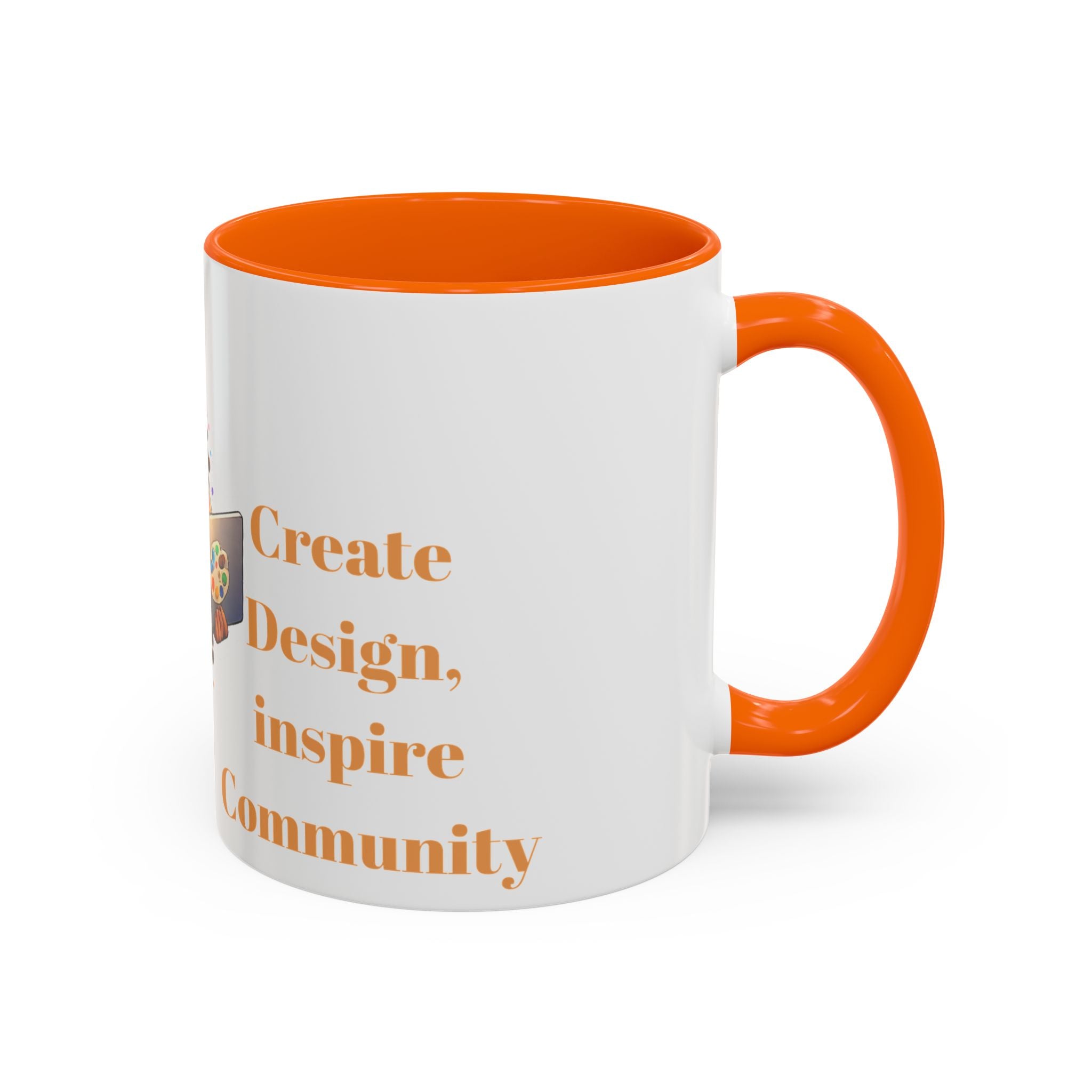 The Muse Creative Accent Mug – Gold Text Design (11oz)