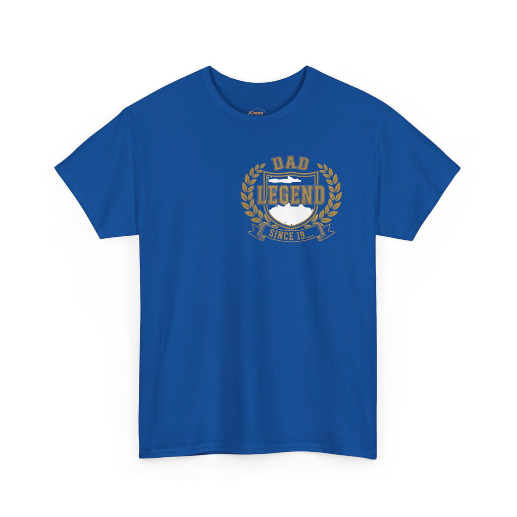 Proud Dad T‑Shirt — "Proud Dad, My Greatest Title" Baby Footprint Tee