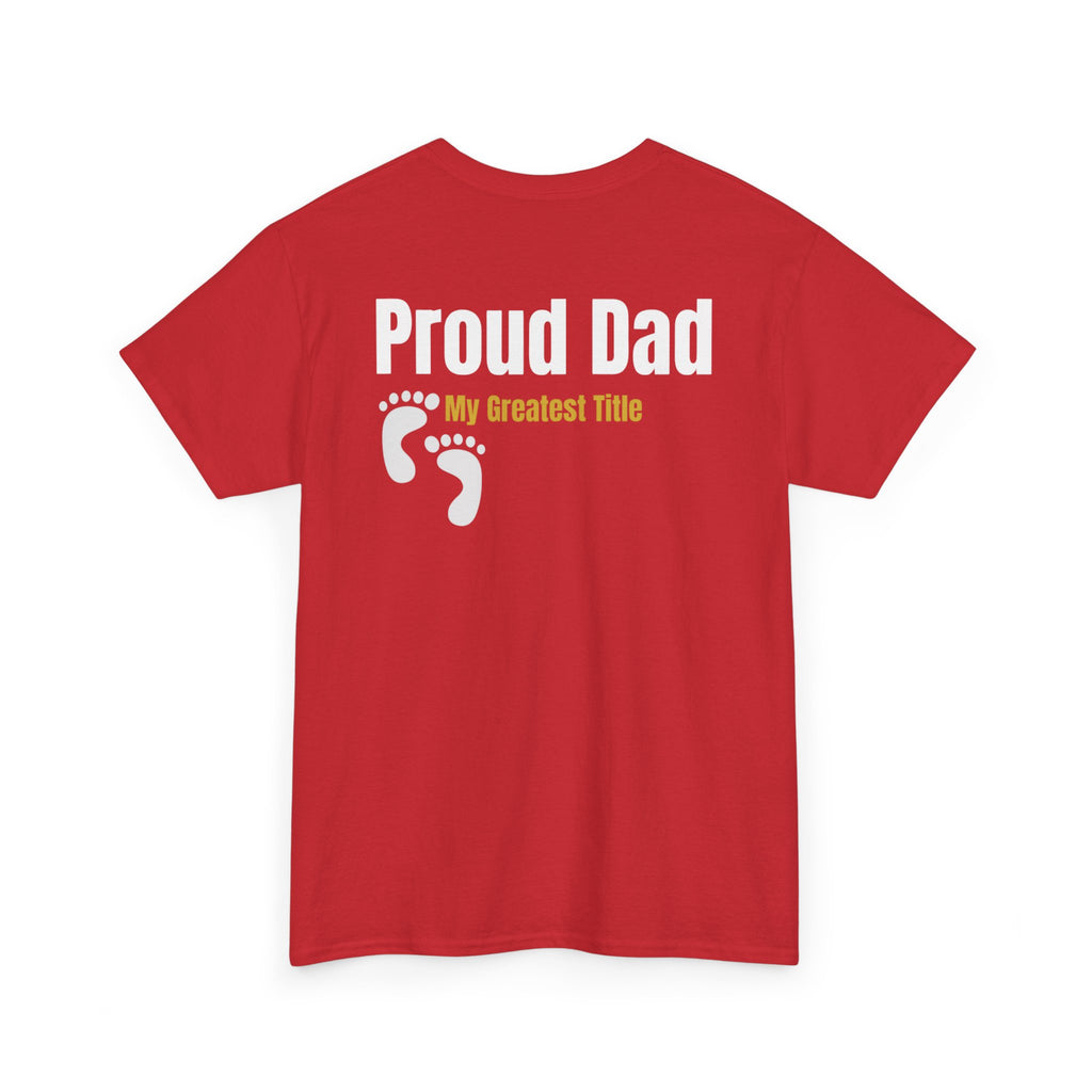 Proud Dad T‑Shirt — 'My Greatest Title' Retro Fishing Badge Tee